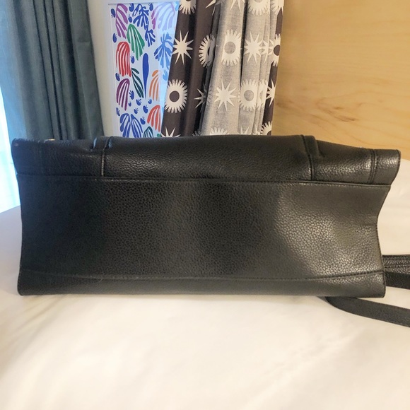 Steve Madden Black Faux Leather Tote - Picture 6 of 14